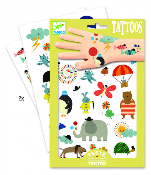 Tatuaje pentru Copii, Obiecte si Animalute