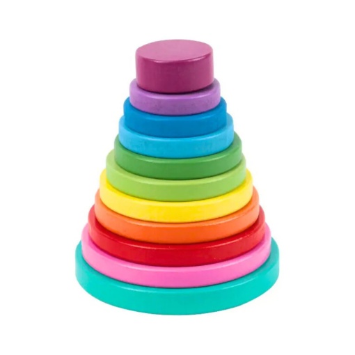 Turn de stivuire din lemn cu 10 cercuri, CIrcular stacker