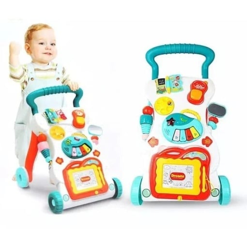 Antepremergator 2 in 1 multifunctional cu tablita de scris si pianina