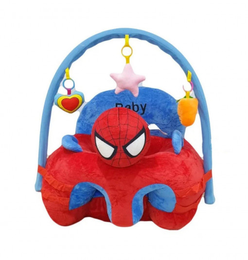 Fotoliu din plus cu arcada si jucarii, tip Spiderman