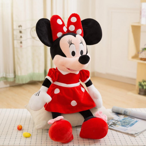 Figurina din plus, Minnie Mouse, 70 cm, rosu