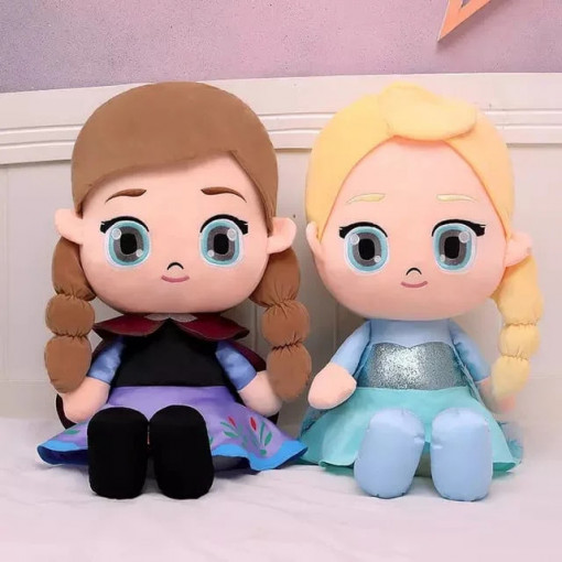 Set 2 papusi, Anna si Elsa, 40 cm