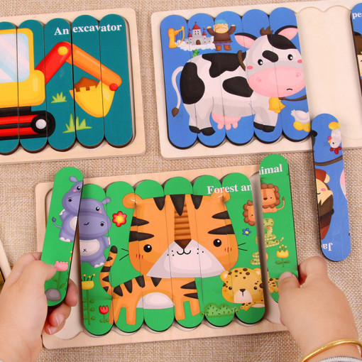 Puzzle Incastru cu Benzi