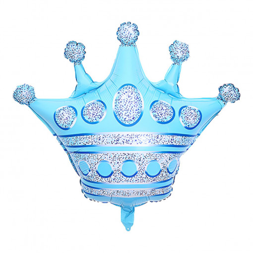 Balon din folie, Coroana, 76x75 cm, Albastru