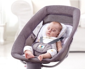 Balansoar electri 3 in 1 pentru bebelusi, bluetooth, telecomanda