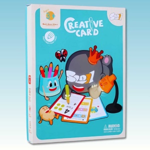 Caiet creativ reutilizabil, exersare scriere, 72 cartonase, Etapa 2