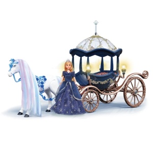 Caleasca cu papusa, cal mergator, lumini si efecte - Princess Carriage - Img 2