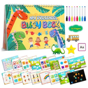 Carte Montessori cu activitati multiple, prescolari, 32 pagini