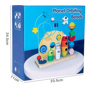 Circuit Montessori 2 in 1 din Lemn, Galaxy
