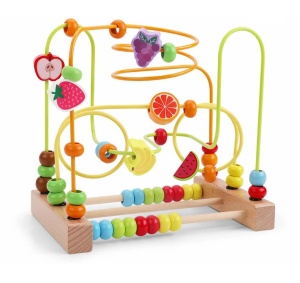 Cricuit Montessori exersare motricitate, abac, Fructe