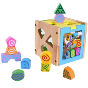 Cub sortator din lemn cu activitati