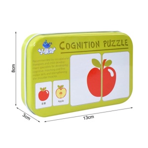 Joc cognitiv de asociere imagini, Cutie metalica, Fructe