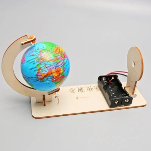 Joc STEM educativ – Model DIY rotatia Pamantului zi si noapte - Img 3