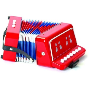 Jucarie muzicala acordeon cu butoane pentru copii
