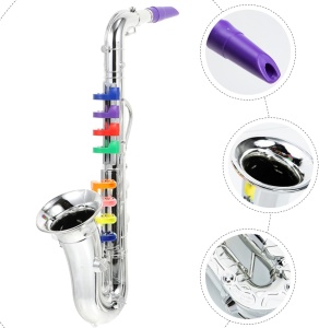 Saxofon de jucarie cu 8 note pentru copii