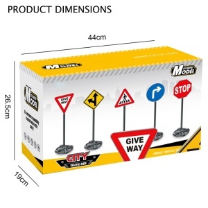 Set 5 semne de circulatie mari pentru educatie rutiera - 82 cm - Img 10