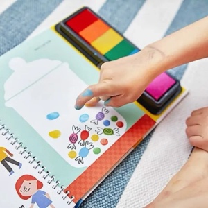 Set creativ carti pictura cu degetul