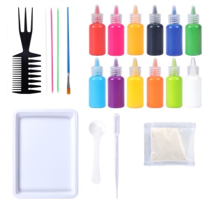 Set creativ pictura, efect marmorare, 12 culori