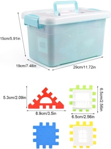 Set de constructie pentru copii cu 115 piese si figurine