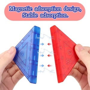 Set de constructii magnetic tangram cu 7 piese - Img 5