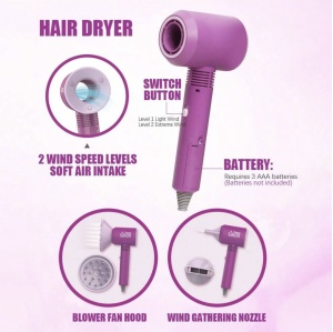 Set de joaca styling cu uscator si placa de par- 13 piese