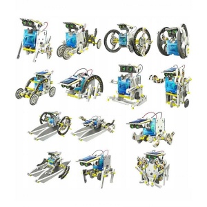 Set educativ STEM 14 in 1 Robot cu energie solara
