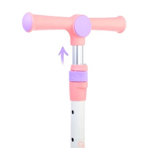 Trotineta cu 3 roti, lumini LED, pliabila, 3-6 ani, roz - Img 2