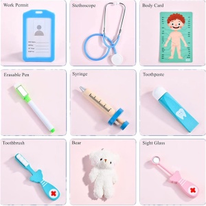 Trusa doctorului Dentist, joc magnetic din lemn - Img 5