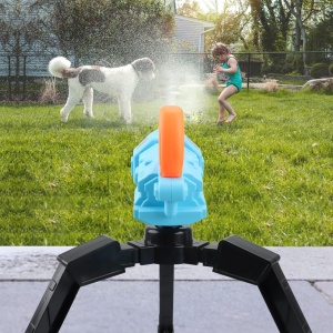 Tun cu apa si trepied pentru copii - Super WaterGun - Albastru