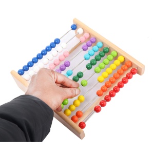 Abac din lemn cu suport si 10 randuri - 21 cm