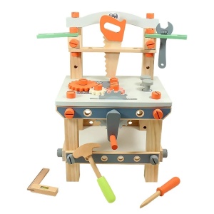 Banc de scule din lemn cu accesorii incluse, MSN