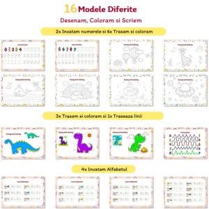 Carte Montessori cu activitati multiple, prescolari, 32 pagini