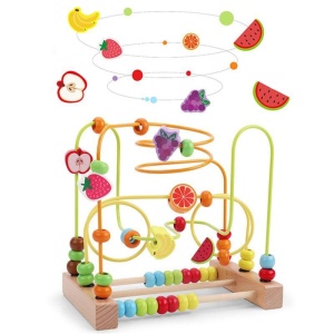 Cricuit Montessori exersare motricitate, abac, Fructe