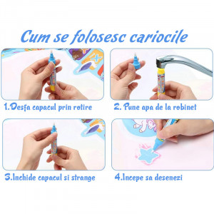 Covor desen cu apa pentru copii Aquadoodle, Zoo