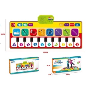Covor muzical interactiv cu clape de pian si functii, 80 x 30 cm