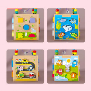 Cub Montessori cu activitati 5 in 1, Ocean