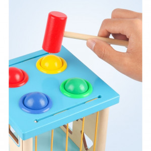 Cub Motessori cu 4 activitati si forme geometrice