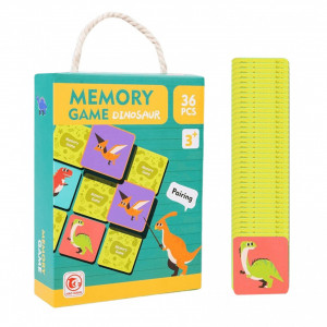 Joc de memorie si asociere cu dinozauri, 36 piese