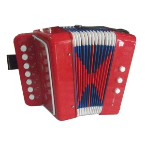 Jucarie muzicala acordeon cu butoane pentru copii