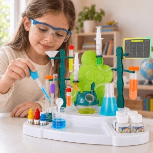 Kit STEM Laboratorul de Chimie Test Bench – Peste 30 de experimente pentru copii - Img 2