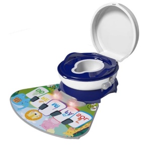 Olita interactiva 4 in 1 cu covoras muzical, Albastru