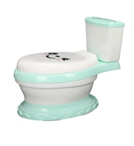 Olita muzicala 3 in 1 pentru copii, design realist tip toaleta, 1-6 ani, verde