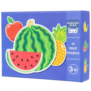 Puzzle cu 33 piese mari, Fructe