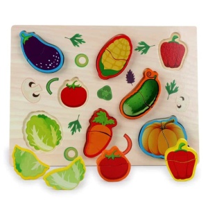 Puzzle incastru cu piese mari imagine asociere
