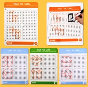 Set 23 cartonase reutilizabile pentru grafiere