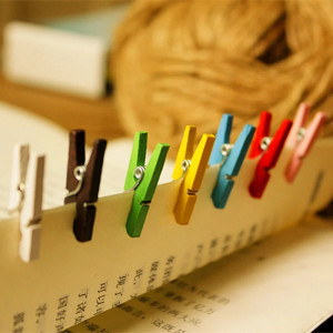 Set 50 carlige colorate din lemn, Lucru manual si activitati