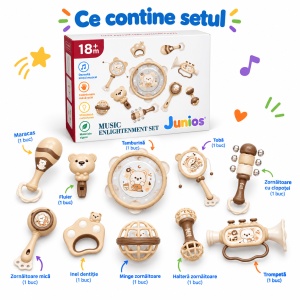 Set de 10 jucarii muzicale si senzoriale pentru copii – Ursuleti - Img 7