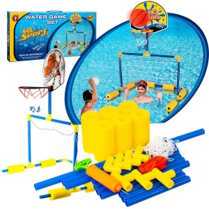 Set de joaca 2 in1 pentru piscina, Baschet si Polo