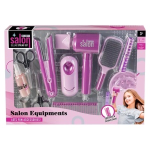 Set de joaca styling cu uscator si placa de par- 13 piese