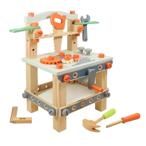 Banc de scule din lemn cu accesorii incluse, MSN